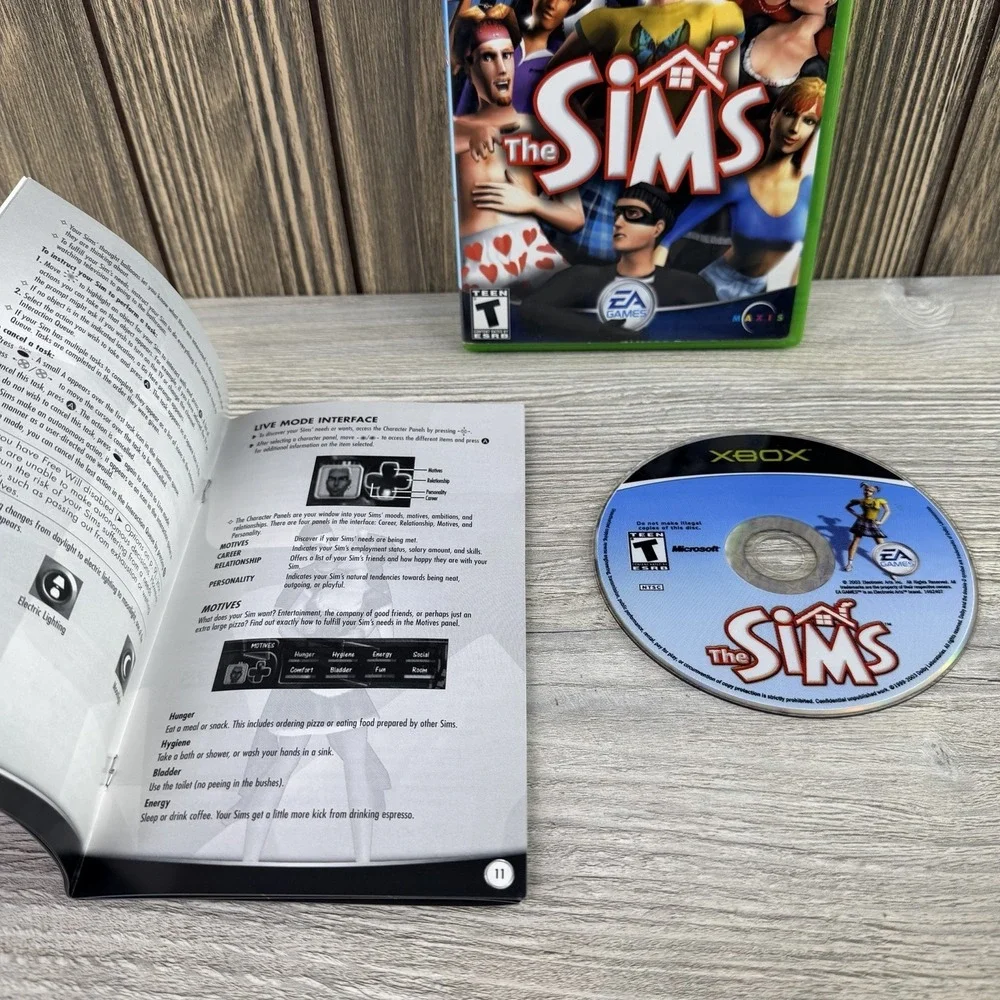 Sims (The Sims) - Microsoft Xbox CIB Tested!